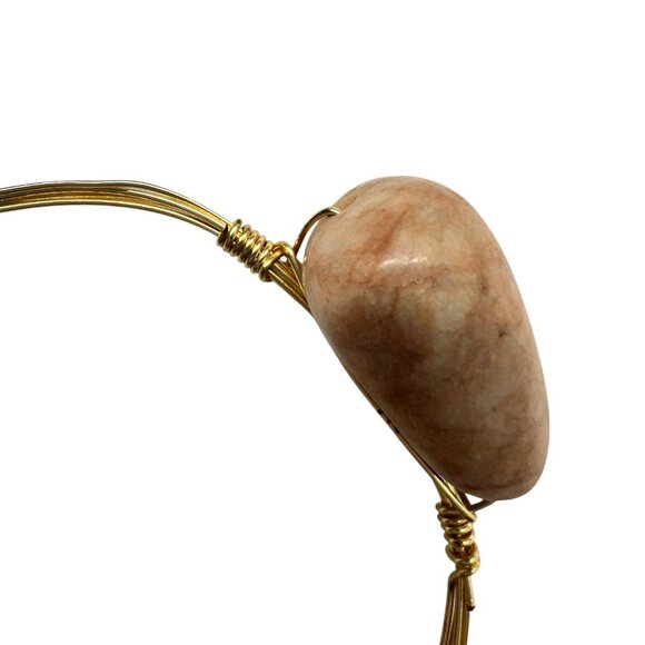 Gold Wire Stone Bracelet - Picture 6 of 8